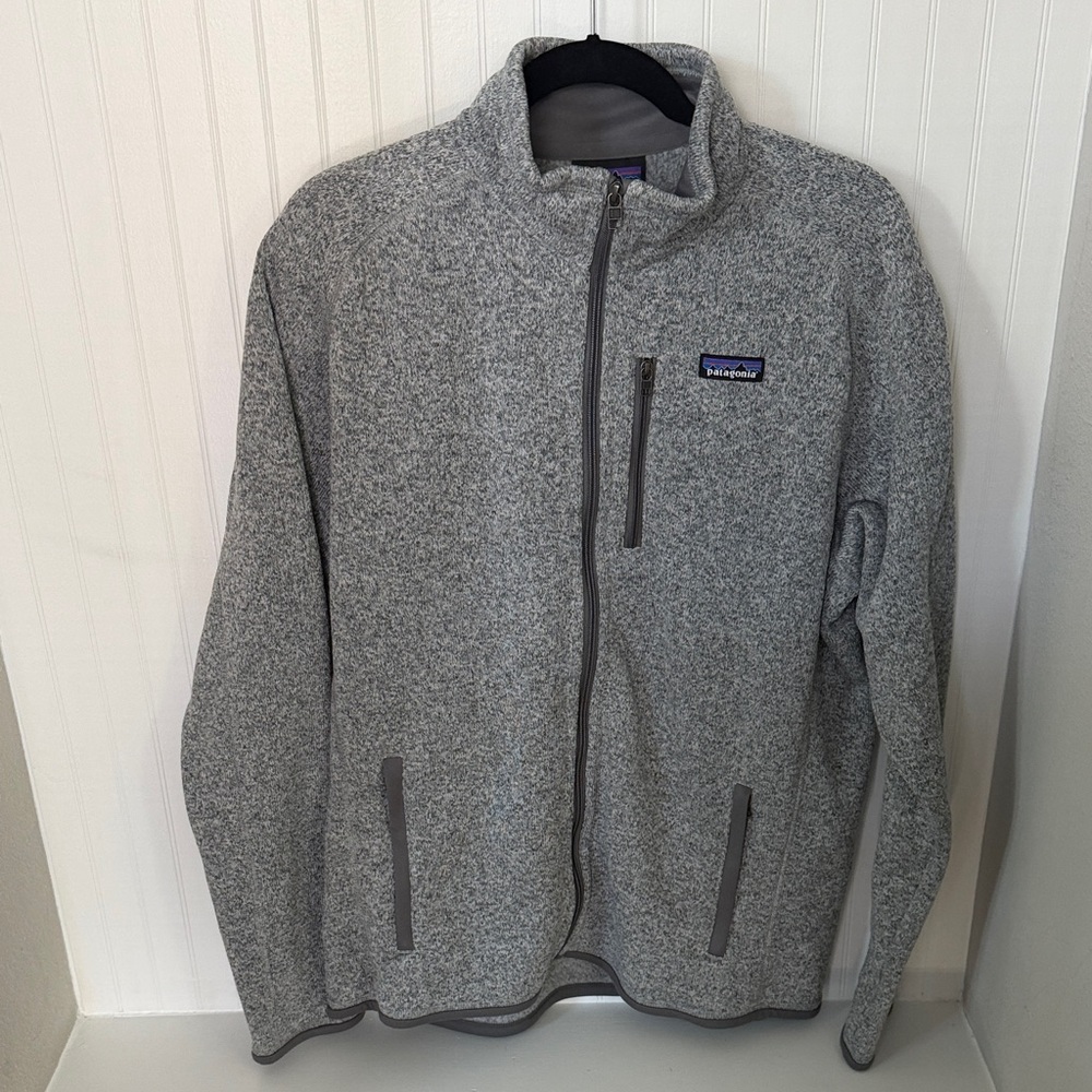 Patagonia Men’s Large Heather Gray Full-Zip Fleece Jacket New w/out Tags